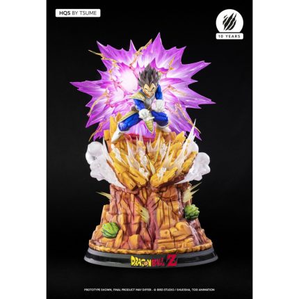 Tsume Dragon Ball Z HQS Statue Vegeta Galick Gun - 10 years