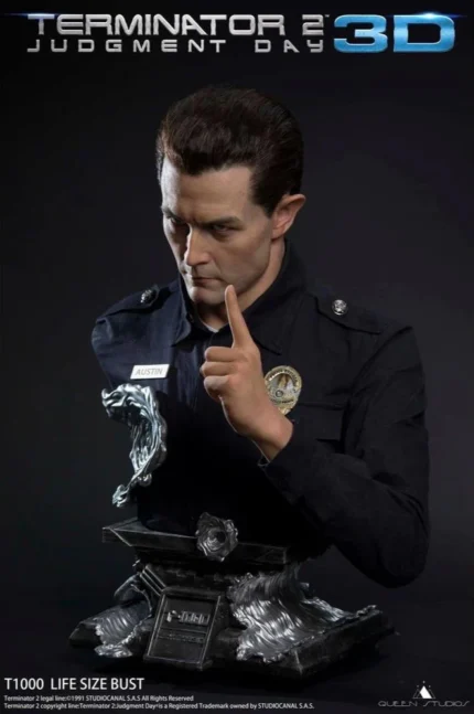 Buste T-1000 Queen Studios 1/1 – Édition Collector Signée par l’Acteur