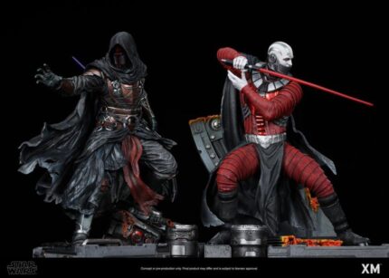 Statuettes Dark Revan & Dark Malak – XM Studios – Édition Collector Star Wars