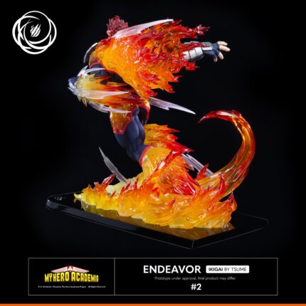 Statue Endeavor – Figurine My Hero Academia Résine Collector Héros #1 en Flammes
